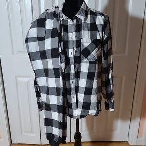 Source Unknown Black and White Checkered Pajamas